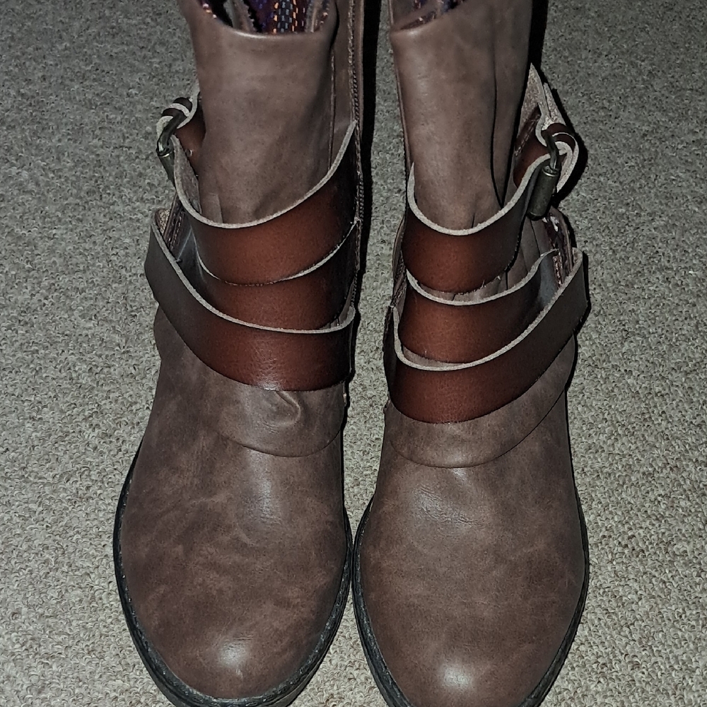 Brown Leather Ankle Boots